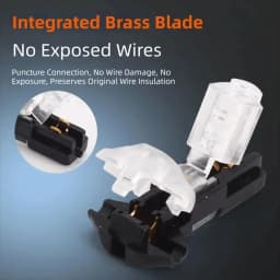 10Pcs T1 T2 Wire Connectors T-Type 2 Pin 2 Way LED Wire Connector with Locking Buckle Pluggable Universal Compact Wire