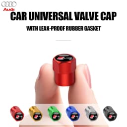 4Pcs Car Tire Wheel Stem Air Valve Cap For Audi Sline A1 A2 A3 A4 A4L A5 A6 A7 A8 A8L TT Q1 Q2 Q3 Q4 Q5 Q6 Q7 Auto Accessories