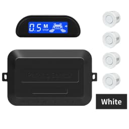 Hippcron Car Parking Sensors Parking Kit Display 22mm 4 Sensors Backlight Reverse Backup Radar Monitoring System 8 Colors