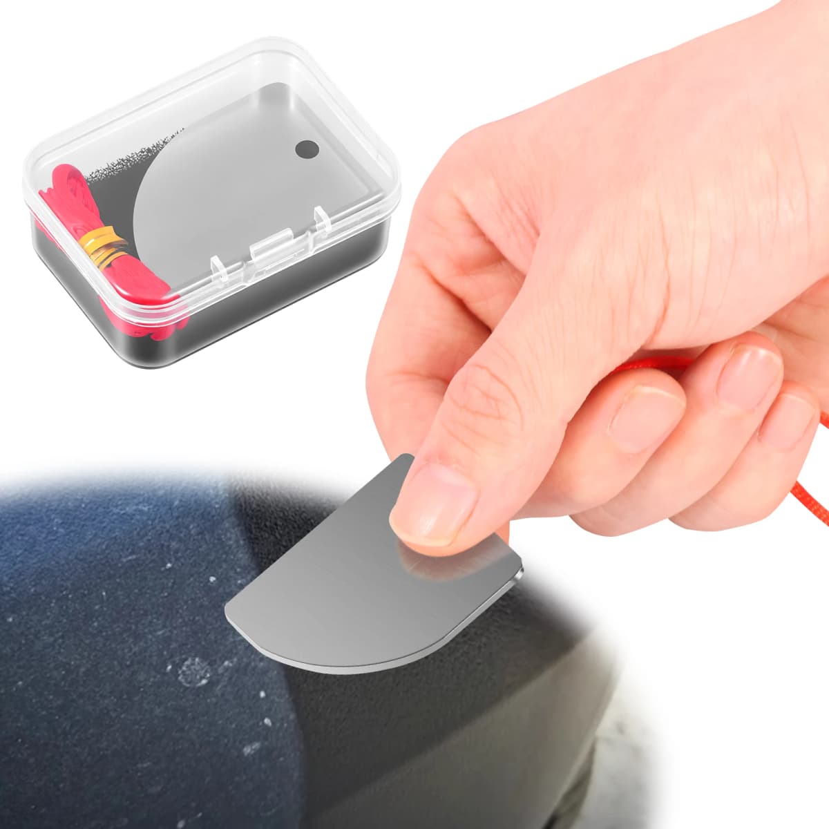 Car Polishing Point Repair Scraper Auto Scratch Repair Tool Tungsten Steel Car Scratch Repair Scraper Paint Spot Denibbing Tool