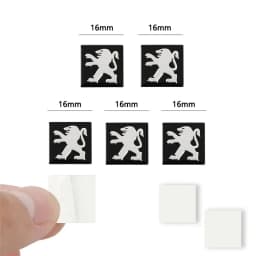 14mm/16mm Car Sticker Aluminium Auto Keys Decoration Decal Tire Valve For Peugeot 307 308 3008 207 208 407 4008 408 508 5008 301