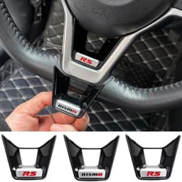 Car Steering Wheel Buckle Badge Accessory For Nissan GTR NISMO Qashqai Patrol X-trail Tiida Navara Sylphy Juke Teana Skyline Alm