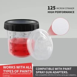 10/25/50Pcs Spray Gun Paint Mixing Cup H/O Quick Cup Spray Gun Tank 20.3oz/600ML Disposable Paint Cup