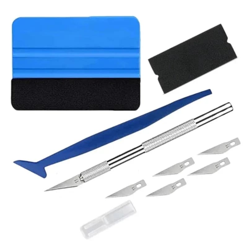 Vinyl Wrap Car Lights Sticker Tools Vinyl Scraper Film Squeegee Vinyl Spatulas Kit Precision Craft Knife Window Tinting Tools