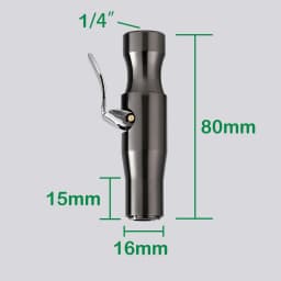 Self-Locking Tire Air Chuck Four Teeth Lock on Tire Chuck Open Flow or Closed Flow Applicable Tire Pressure Gauge Air Compressor