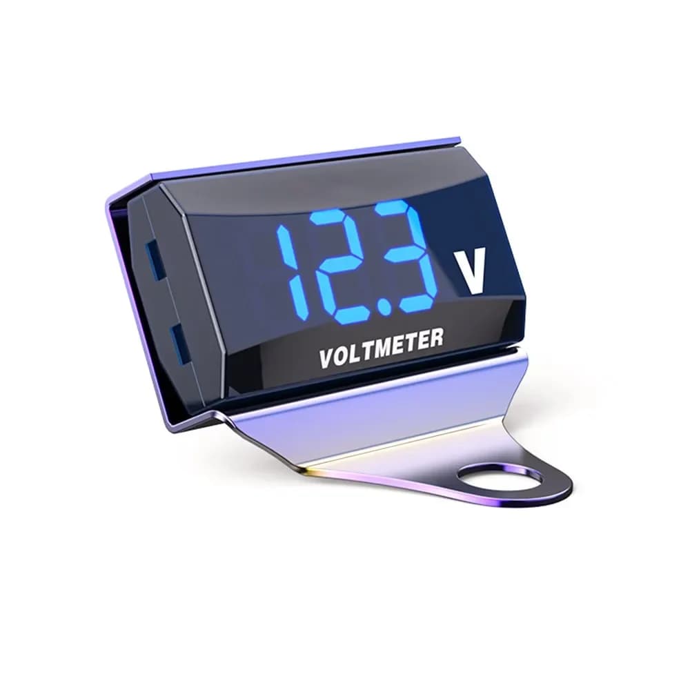 10-150V Waterproof Motorcycle LED Digital Voltmeter Battery Voltage Monitor