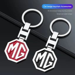 MG Car Emblem Keychain Auto Styling Key Ring Accessories For MG ZS HS MG4 EV Cyberster MG5 MG6 ES5 ES6 GT GS MG3 EZS ONE 3SW