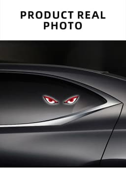 Solar Demon's Eye Car Lights Dynamic Expression Led Light Ambience Lamp Decoration Rechargeable Warning Lamps with Suction Cups