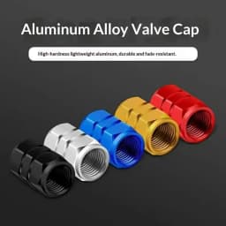 Hex Aluminum Explosion-proof Valve Caps Fit Car & Moto Block Dust Rust Choose Seal Ring or No Ring Various Colors for Wheels