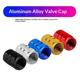 Hex Aluminum Explosion-proof Valve Caps Fit Car & Moto Block Dust Rust Choose Seal Ring or No Ring Various Colors for Wheels