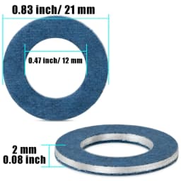 Oil Drain Plug Gasket 90430-12031 For Toyota Camry Corolla Lexus Aluminum Oil Pan Bolt Washer Engine Sealing Replacement Parts