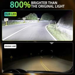 2Pcs H1 LED Headlight Bulb Mini 6000W 5800000LM CSP for Car Headlamp Fanless Light Auto Diode Fog Lamps 12V 6000K Automobile