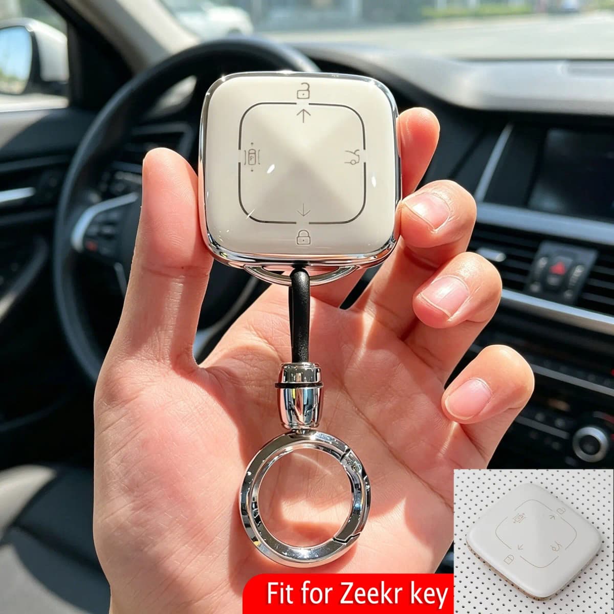 Soft TPU Key Caps Car Keychain Holder For Zeekr 9X UItra 7X Max 007GT 001 009 MIX 2024 2025 2026 Key Case Cover Key Organizer