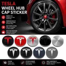 Hot 4pcs 56mm Car Wheel Center Hub Stickers Cap Emblem Cover Tesla Model 3 Model S Model X Y Juniper Roadster Wye Accessories