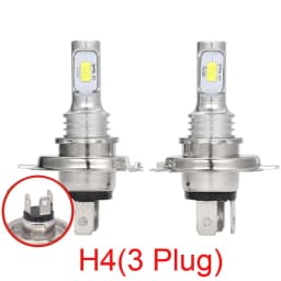 2Pcs H4 H7 H1 H8 H9 H11 9005 9006 LED Bulbs HB3 HB4 CSP LED Super Bright Headlight DRL Lamp 6000K White 3000K Yellow 12000K Blue