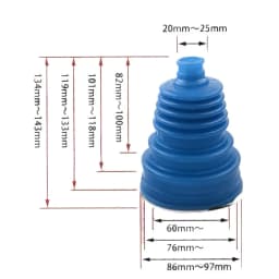 Universal Silicone CV Constant-velocity Dust Cover Joint Boot Drive Shaft Fit For All Car High Quality NEW