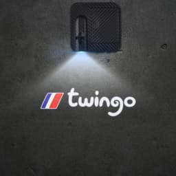 1/2PCS For Captur Scenic Twingo RS GT Sport Car Door Welcome Lights Laser Projector Logo Wireless Sensing Accessorie