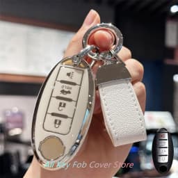 Key Fob Cover Keychain Lanyard for Nissan Altima Rogue Sentra Pathfinder Frontier Maxima Titan Murano Kicks Juke Versa Arma