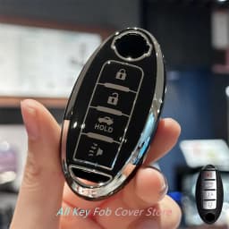 Key Fob Cover Keychain Lanyard for Nissan Altima Rogue Sentra Pathfinder Frontier Maxima Titan Murano Kicks Juke Versa Arma