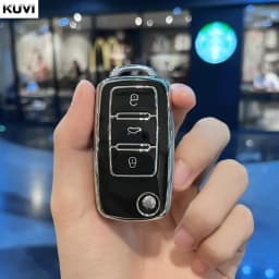 TPU Car Key Case Cover for VW Volkswagen Polo Tiguan Passat B5 B6 B7 Golf 4 5 6 MK6 Jetta Lavida Skoda Octavia Seat Leon Altea