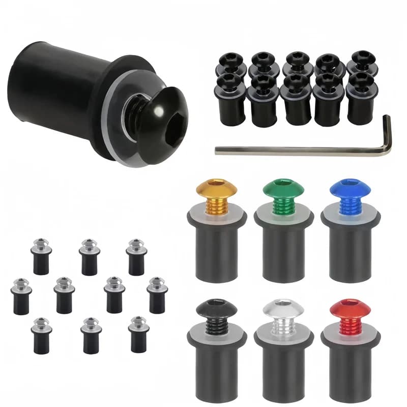 5mm 10PCS Motorcycle Windscreen Windshield Bolts Screws Nut Fastener For Suzuki GSXR 600 750 1000 K1 K2 K3 K4 K5 K6 K7 K8 K9 K11