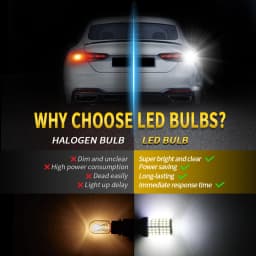 2pcs High Power Car LED Light Glass 4014SMD Canbus 1156 P21W PY21W 1157 P21/5W 7440 W21/5W W21W Turn Signal Lamp Tail Indicator