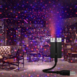Car Roof Star Lights Interior USB Mini LED Starry Sky Projector Auto Lamp Decoration Night Galaxy Laser Home Atmosphere Lantern