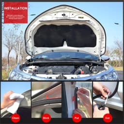 SEAMETAL 4Meter Car Door Seal Strip Stickers Anti-Dust Soundproof Sealing Big D Z P Type Noise Insulation Car Accessories Goods