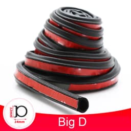 SEAMETAL 4Meter Car Door Seal Strip Stickers Anti-Dust Soundproof Sealing Big D Z P Type Noise Insulation Car Accessories Goods