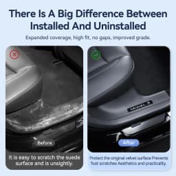 YZ for Tesla Model 3 Y Highland Juniper 2021-2025 rear door sill protection strip seat anti-kick pad corner guard accessory
