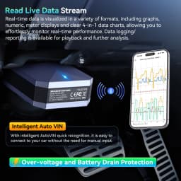 MUCAR BT200 MAX Diagnostic Tools All System AI OBD2 Scanner Lifetime Free Update CAN FD BI-Directional Mucar Diagnostic Scanner