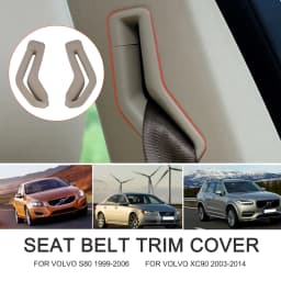 39885877&39885875 Left Right Seat Belt Retractor Guide Ring Belt Selector Gate Seat Belt Trim Cover For Volvo S80 V70 XC90
