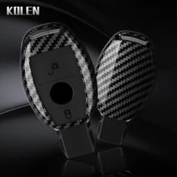 ABS Carbon Fiber Style Car Key Case Cover For Mercedes Benz A B C E Class GLS GLA GLK GLC CLS CLA AMG W204 W205 W212 W463 W176
