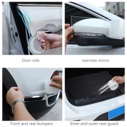 Transparent Car Door Protector Sticker Anti Scratch Tape Auto Trunk Sill Scuff Protector Film Door Edge Protective
