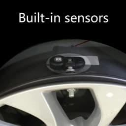 TPMS Car Tire Pressure Monitoring System Wireless Solar Power Security Device Adjustment Durable External Sensors
