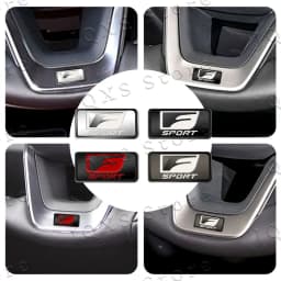 Auto Interior Emblem Car Steering Wheel Small Metal Sticker For RX300 RX350 IS250 ES350 LX570 CT200 ES IS ISF GS RX Car Styling