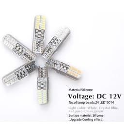 10x Strobe T10 LED Light W5W LED Bulbs T10 Car Clearance Lights Side Marker Light Position Light Signal Lamp License Plate Light