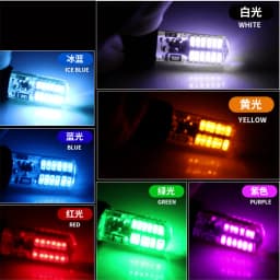 10x Strobe T10 LED Light W5W LED Bulbs T10 Car Clearance Lights Side Marker Light Position Light Signal Lamp License Plate Light