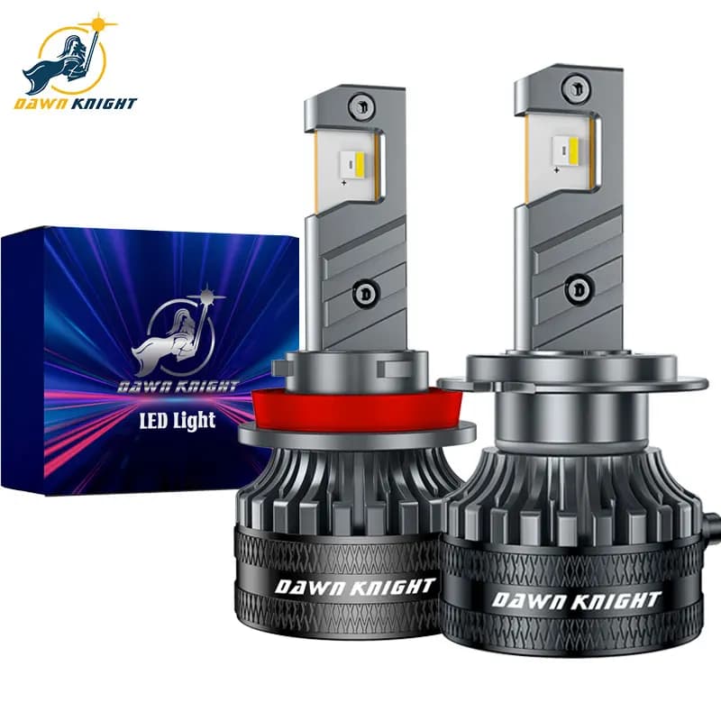 DAWN KNIGHT D7 Super Mini H4 H7 H11 LED Headlight Lamp H1 HB3 HB4 Reflector Optic Headlight Special Replacement Kit 2PCS