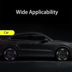 Anti-Collision Reflective Warning Stickers For Car Motorcycle, Bicycle Wheels, Seven-Color Laser Car Decoration Accessories