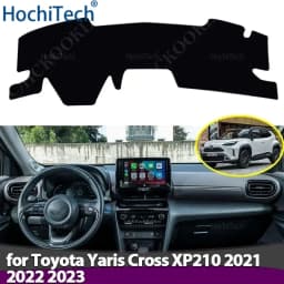 Car Dashboard Cover Avoid Light Pad Instrument Panel Mat Case Carpets for Toyota Yaris Cross XP210 2021 2022 2023
