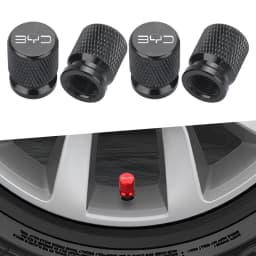 4Pcs Car Wheel Tire Valve Caps Tyre Stem Cover Airdust Waterproof for BYD Shark 6 Qin Plusdmi Atto 3 Han EV Dolphin Yuan Plus