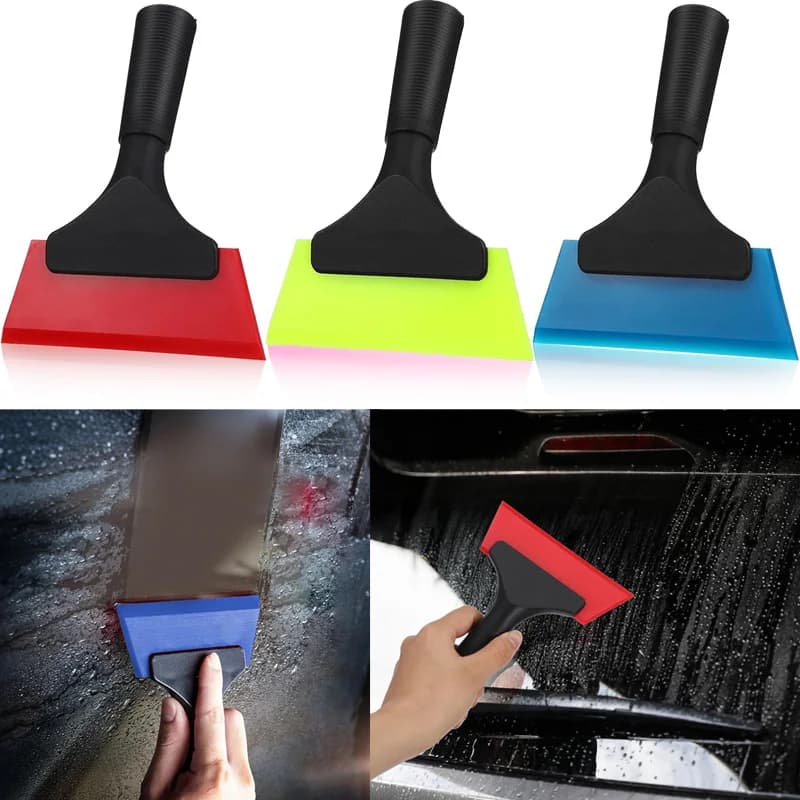 1/3 Pcs Small Squeegee for Car Window Cleaning 5 Inch Window Tint Squeegee with Non Slip Handle Silicone Wiper Tinting Tools