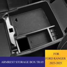 ABS Armrest Storage Box For Ford Ranger Everest 2023 2024 2025 Organiser Centre Console Tray Car Accessories