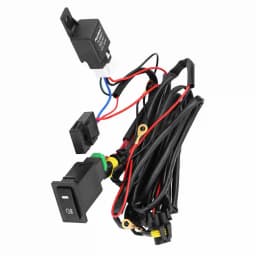 12V Universal Car LED Fog Light On/Off Switch Wiring Harness Relay Kit Fog Light Switch Wiring Kit LED Switch Wiring Relay