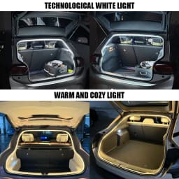 Car Trunk LED Light Strip 4M 13.12in Waterproof Atmosphere Light WhiteWarm