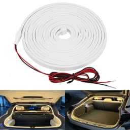 Car Trunk LED Light Strip 4M 13.12in Waterproof Atmosphere Light WhiteWarm