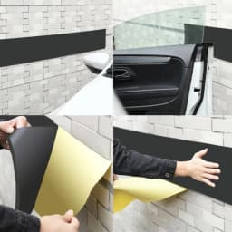 SEAMETAL 200X20cm Car Door Protector Garage Rubber Car Styling Wall Guard Bumper Safety Parking Lip Bumper Exterior Protector