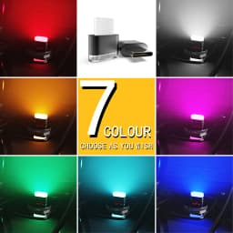 New Type-C Car Interior Ambient Atmosphere Light LED Signal Lights Auto Reading Lamp Decorations Car Interior Accessories
