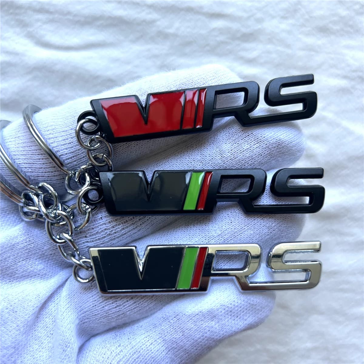 Metal VRS car keychain